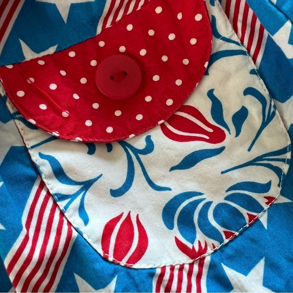 Jelly the Pug Fourth of July Patriotic Ruffle Dress in Red White Blue 24 Months - Picture 6 of 13